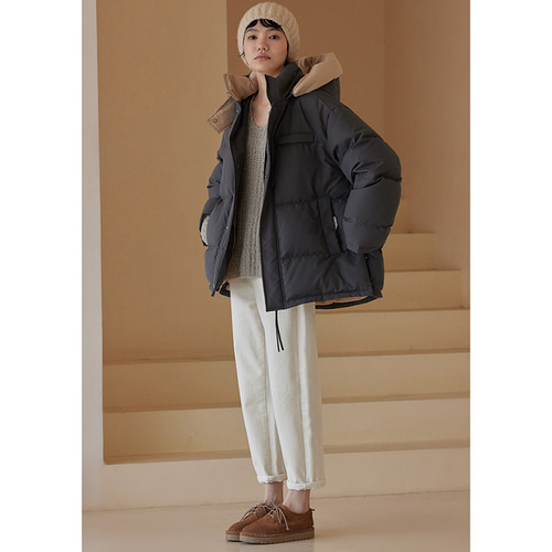フード付きダウンジャケット グレー MONCLER グレー ダウンジャケット フード付き