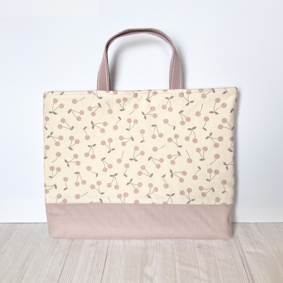 受注製作］レッスンバッグ〈スモーキーチェリー〉 レッスンバッグ nico