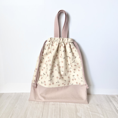 受注製作］レッスンバッグ〈スモーキーチェリー〉 レッスンバッグ nico