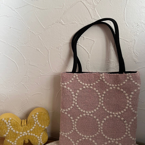 紫天使様】　ミナペルホネン/タンバリンボルドー×DGR仕切りトートLサイズ 紫天使様】 ミナペルホネン/タンバリンボルドー×DGR仕切りトートL