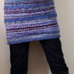 SALE(送無)ちょっぴり大きめニットオーバースカート 2枚目の画像