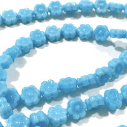 ハワイアンフラワー 6㎜12個 チェコビーズ 3枚目の画像