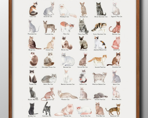 ⭐️猫たちA3ポスター ⭐️猫たちA3ポスター 三猫倶楽部 A3リソグラフ ポスター コーヒー