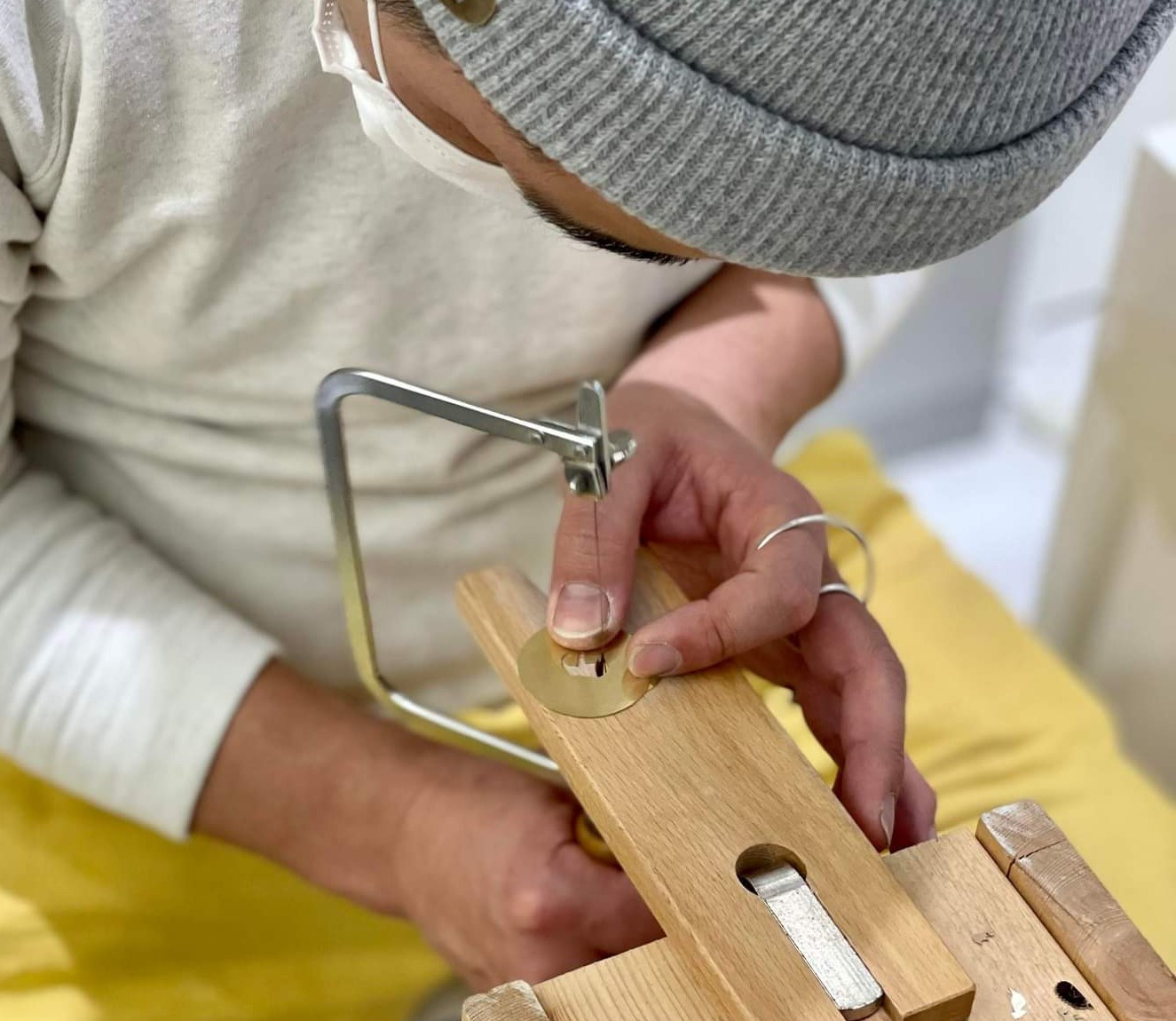 野の花 真鍮ブローチ