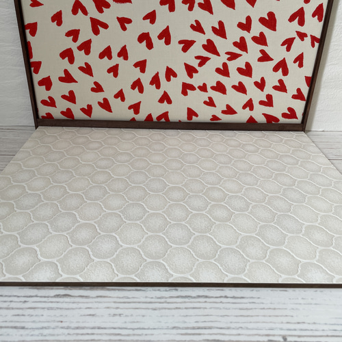 Reversible Board ドールハウス 手書きハートピンク ミニチュア
