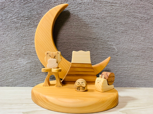 1月 お正月【コンパクト/正月飾り/だるま/木製鏡餅/富士山】 かえる