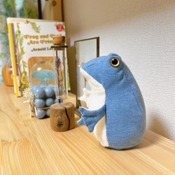 ∞ちびぬい］オーバーオール／type① デニム風 ぬいぐるみ SHIKI