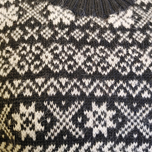 45 R45rpmシエットランドウールのフェアアイルフーディセーター フェアアイル セーター シェットランドウール ウール ニット・セーター