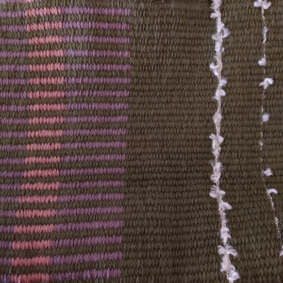 『TATAMI totebag Msize 』畳織り鞄 手織り マチが広くたっぷり入る サブバッグにも♪ 5枚目の画像