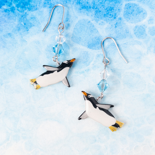 ナリヤス様♡専用ページ〔ピアス〕 ジェンツーペンギン＊ピアス/イヤリング ピアス（フック