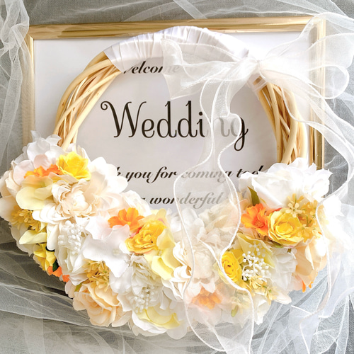 受注製作 リースブーケ 結婚式 ウエディングブーケ クラッチブーケ