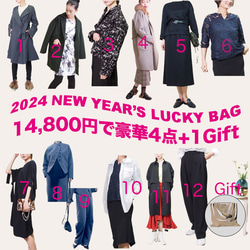 【限定2024新春福袋Vol.2】選べるファッションウェア4点で14,800円＋バッグ1点プレゼント 1枚目の画像