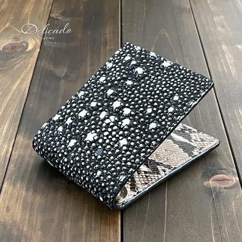 総手縫い スタースティングレイ 折財布 カイラギ 二つ折り 財布 総手縫い スタースティングレイ 折財布 カイラギ 二つ折り 財布