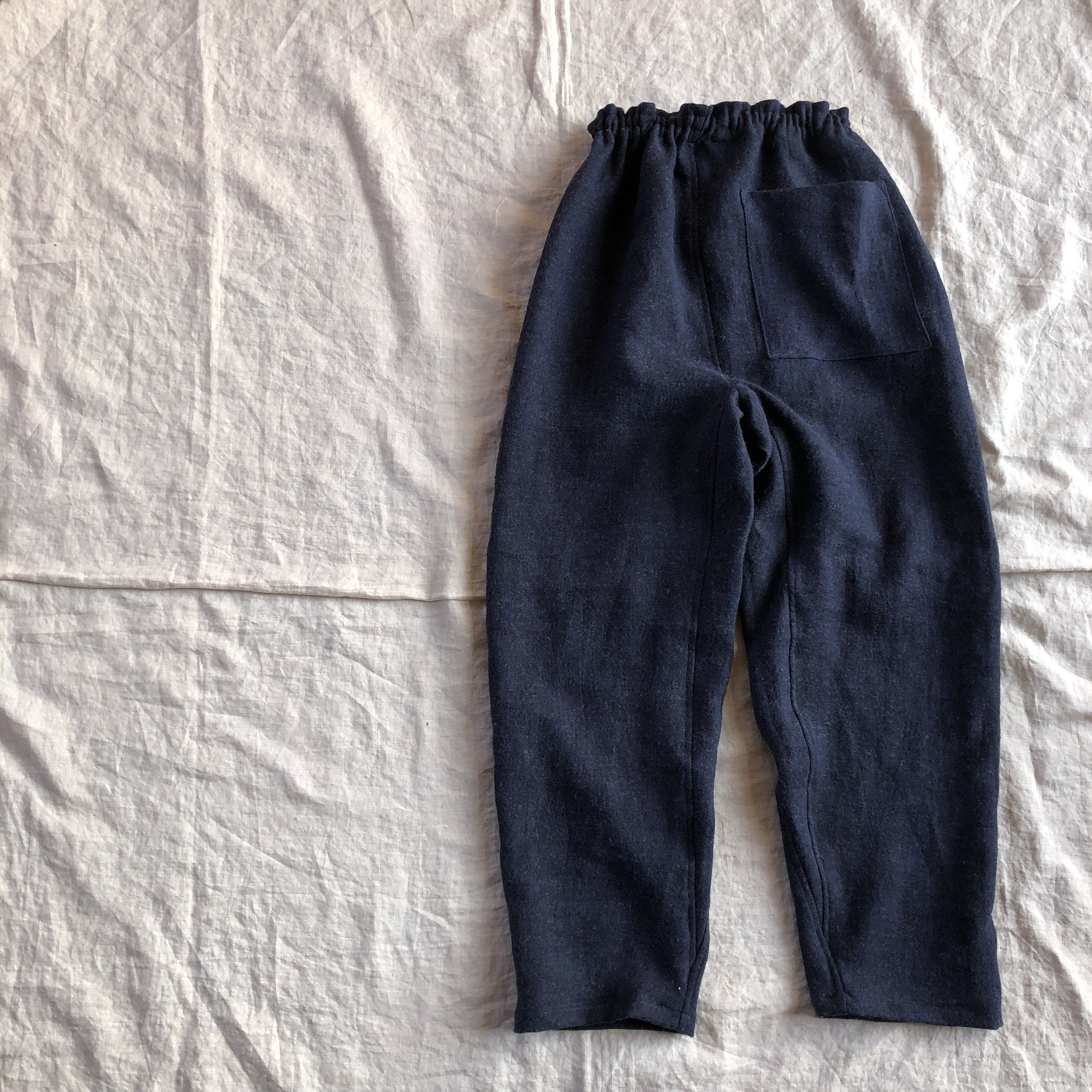 リネンのもんぺ　モーヴ リネンのもんぺ　モーヴ