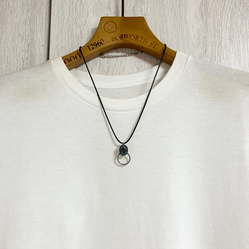 キングマン ターコイズ 眼鏡 サングラスホルダー シルバー ネックレス