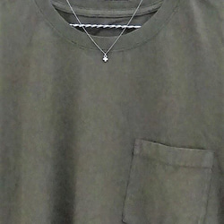 正十字ショートネックレス 　シルバー　真鍮　ショート　クロス　 4枚目の画像