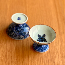 京焼染付芙蓉手小鉢9客　新品未使用　　和鳳作　最後の9客 平戸焼 染付 芙蓉手 小鉢 - 生活骨董と古布のアンティーク