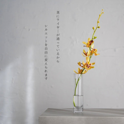 （水換え不要）シンビジュームの小瓶挿し 2枚目の画像