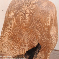オールドチーク チェア 43cm 木製 木 イス 椅子 おしゃれ 総無垢材 飾り台 花台 アジアン家具 木製いす 天然木 6枚目の画像