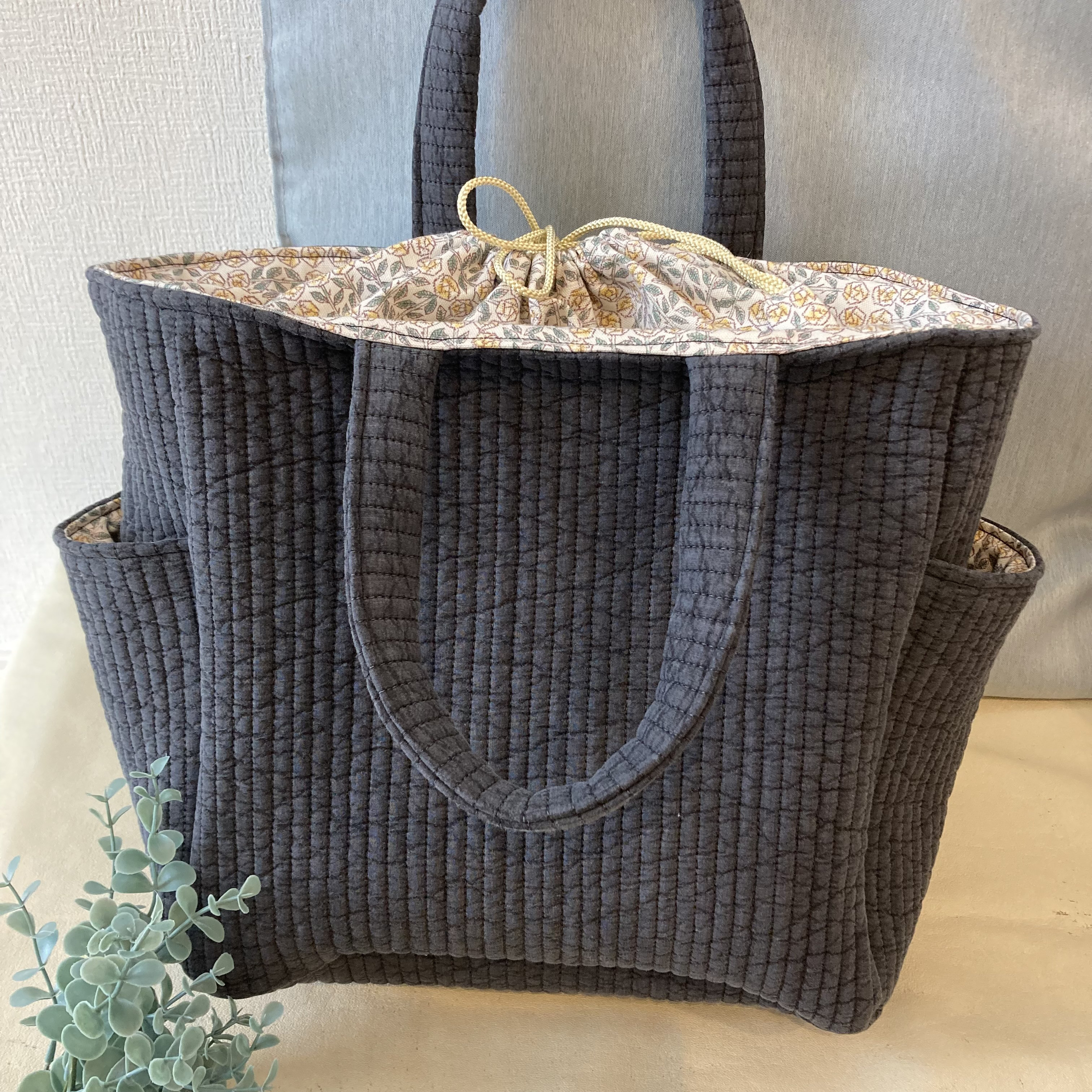 ヌビショルダーバッグ 外ポケット付き ハンドメイド ヌビバッグ ヌビショルダーバッグ サイドポケット 外ポケット