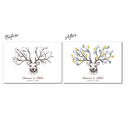 「ディアトロフィー」ウェディングツリー　結婚証明書　ウェルカムスタンプボード　説明書付き　スタンプ同時購入可 6枚目の画像