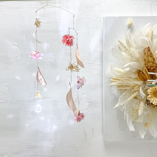 風に揺らめくお花のインテリア フルール モービル モビール botanical  