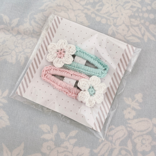 パッチンピン ヘアピン ベビー 編み物 雑貨・その他 さきの