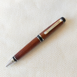 楠杢拭き漆・シガータイプボールペン（オプション：ジェットストリーム対応）2312-10 2枚目の画像
