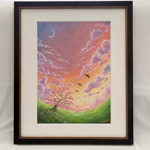 ぷうあさま専用（原画）桜舞う海の色 ほか　8点おまとめ ぷうあさま専用（原画）桜舞う海の色 ほか 8点おまとめ