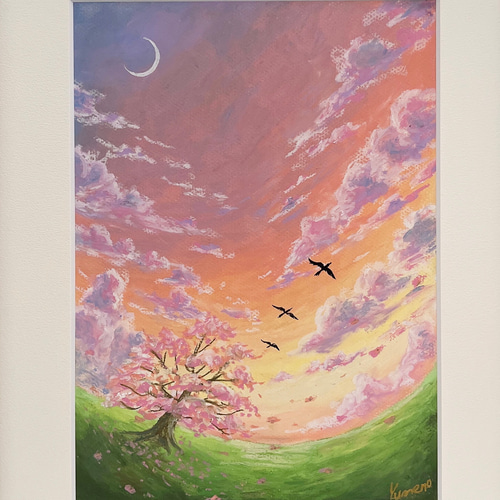 風景画 花の絵 原画「雨上がりのバラ3」F0 44 風景画 花の絵 原画「雨上がりのバラ3」F0 44