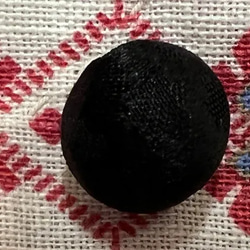 黒シルク被せボタン 2pcs（No.3489） 3枚目の画像