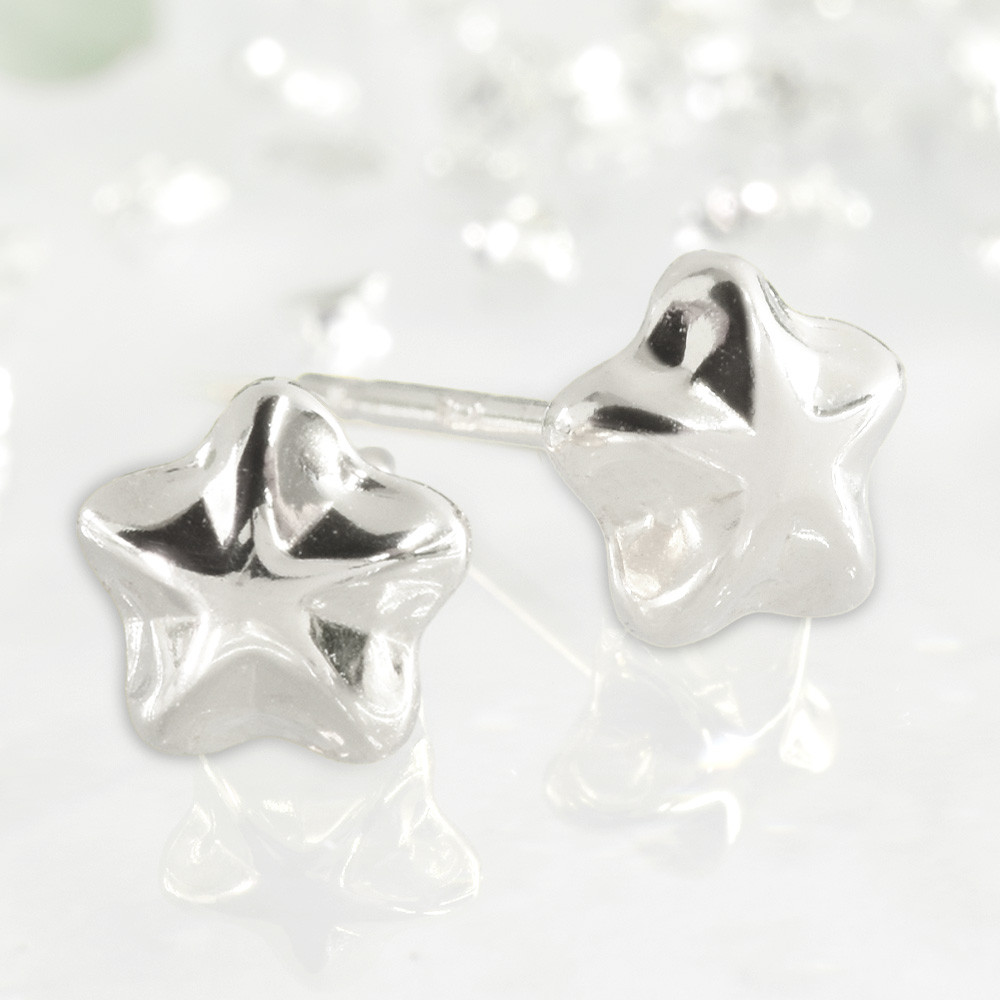 K18 星 ピアス 【S】【M】CD030-CIBS