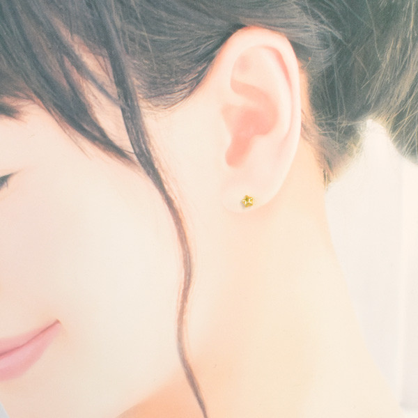 K18 星 ピアス 【S】【M】CD030-CIBS