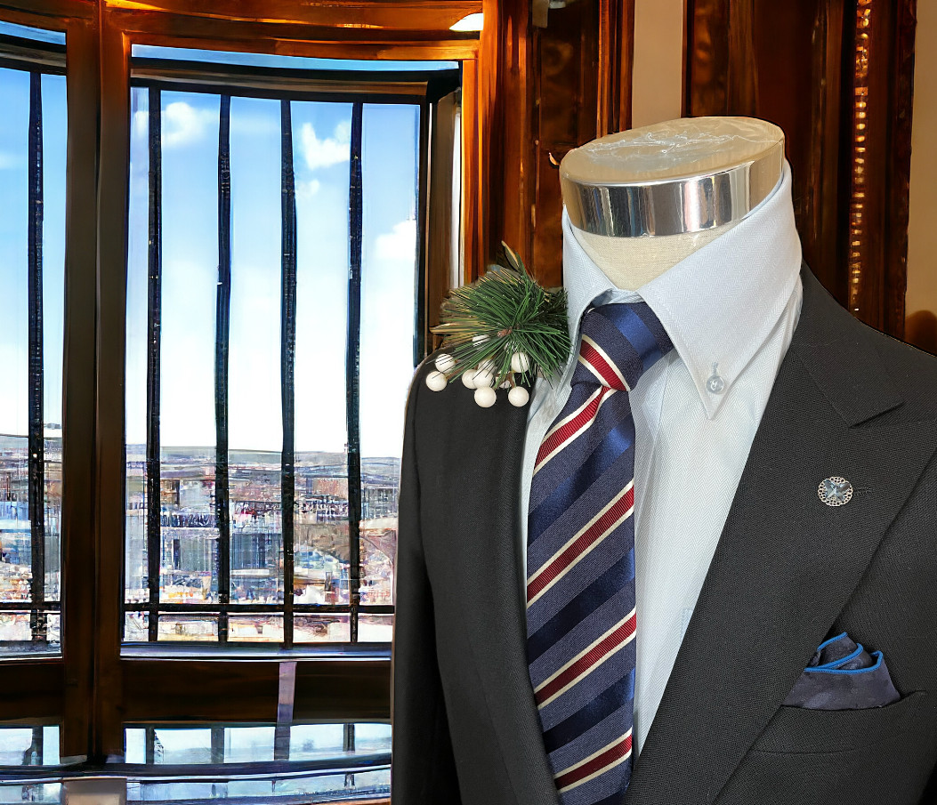 群馬桐生織silkネクタイ　2025年「飛翔の年」