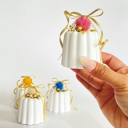 ケーキモチーフ カヌレ フラワー アロマストーン ディフューザー