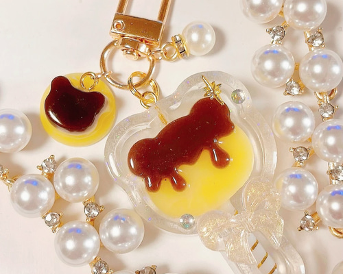 【利益還元祭】開催中！今年最後の大セール プリンくまロリポップ◇シャカシャカキーホルダー シェイカー チャーム