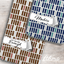 全機種対応 / tile ★ 名入れ可【スマホハードケース・クリアケース・ iphone Android系・タイル柄】 2枚目の画像