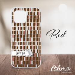 全機種対応 / tile ★ 名入れ可【スマホハードケース・クリアケース・ iphone Android系・タイル柄】 6枚目の画像