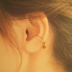 14KGF 2way 耳夾（黃水晶） 第2張的照片