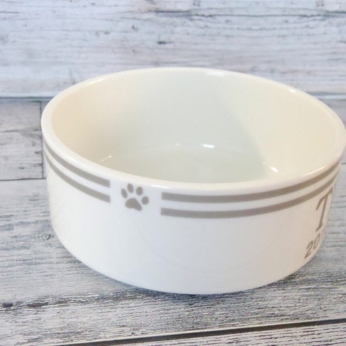 ペットフードボウル ・犬猫・選べる3色（名入れ無料）磁器