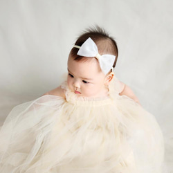 全5色】チュールリボンのヘアバンド/ヘアバンド/ベビーヘアバンド