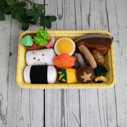 ＼茶色いお弁当がエモかわいい！／フェルトお弁当セット 1枚目の画像