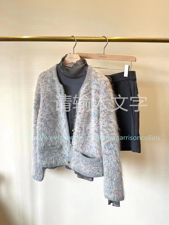 通勤 ゆったり 上品 ファッション コート ジャケット トップス ワンピース ニット Ｔシャツ セーター 編み物 2枚目の画像