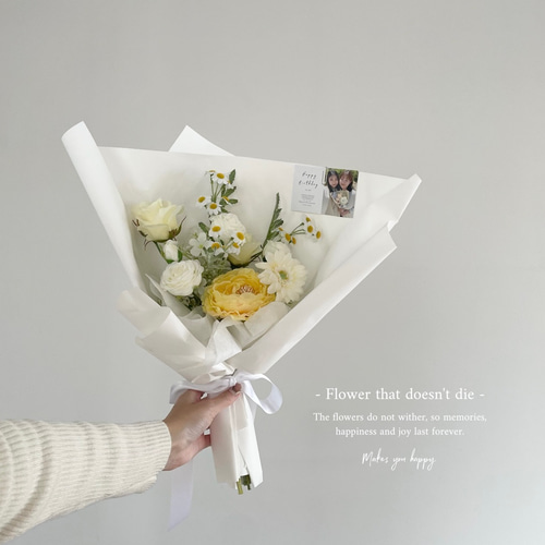 枯れない花束/卒業式/誕生日花束/造花ブーケ/記念日 ブーケ Letty