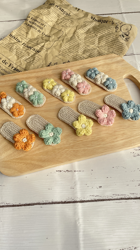 かぎ針編み お花 ヘアピン 雑貨・その他 ruima 通販 17046254｜Creema