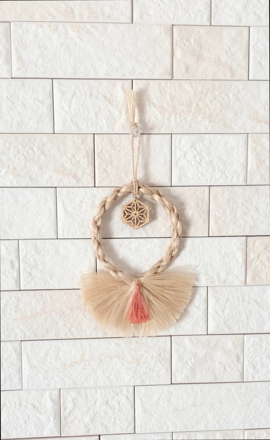 精麻 精麻飾り しめ縄 壁掛け 新築祝い 開店祝い しめ縄