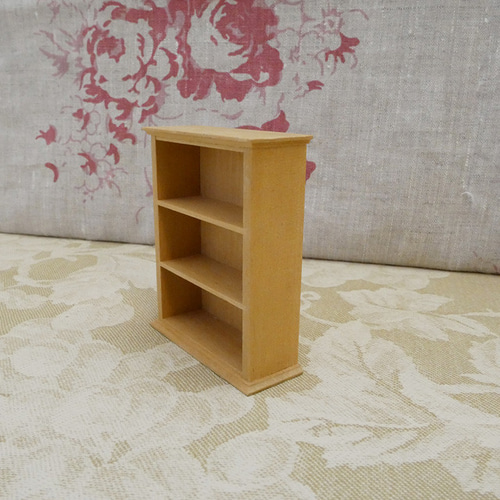 ドールハウス 輸入ミニチュア家具 3段ラック ナチュラル その他素材