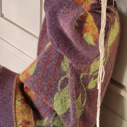 ❣️手編み 秋冬の厚手セーター.ワパワパ モチモチニット ニットプルオーバー 5枚目の画像