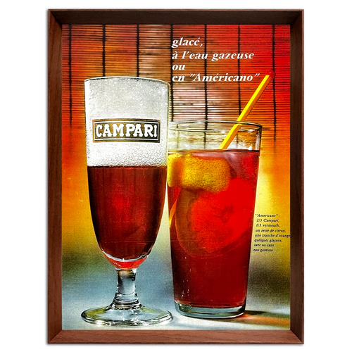 額縁付きポスター画campari