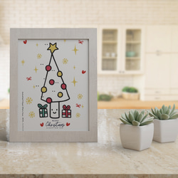 微笑聖誕樹【CM17014】洛可可草莓 WELKIN手創明信片/聖誕卡片 第4張的照片